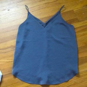 Gray Sleeveless Blouse